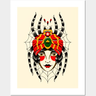 Classic Traditional Spider Woman Posters and Art